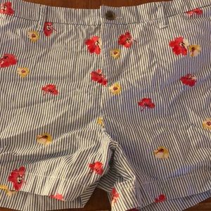 Striped/floral shorts